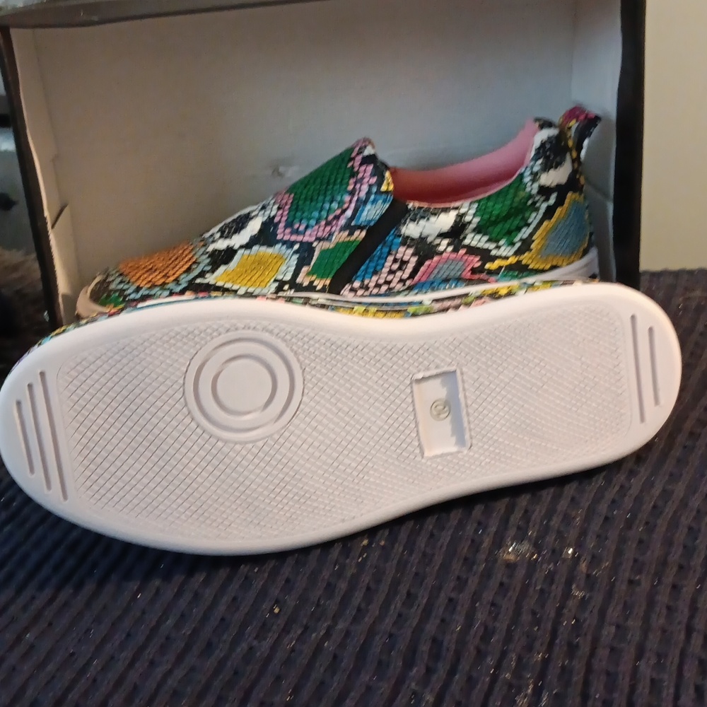 Lilian Multi Colored Snake Shoes Size 10 - Picture 4 of 9